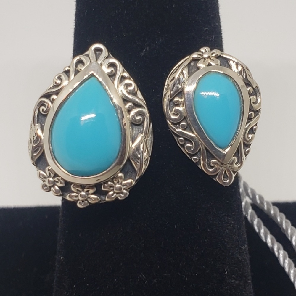 Samuel B Sleeping Beauty Turquoise Bypass Ring